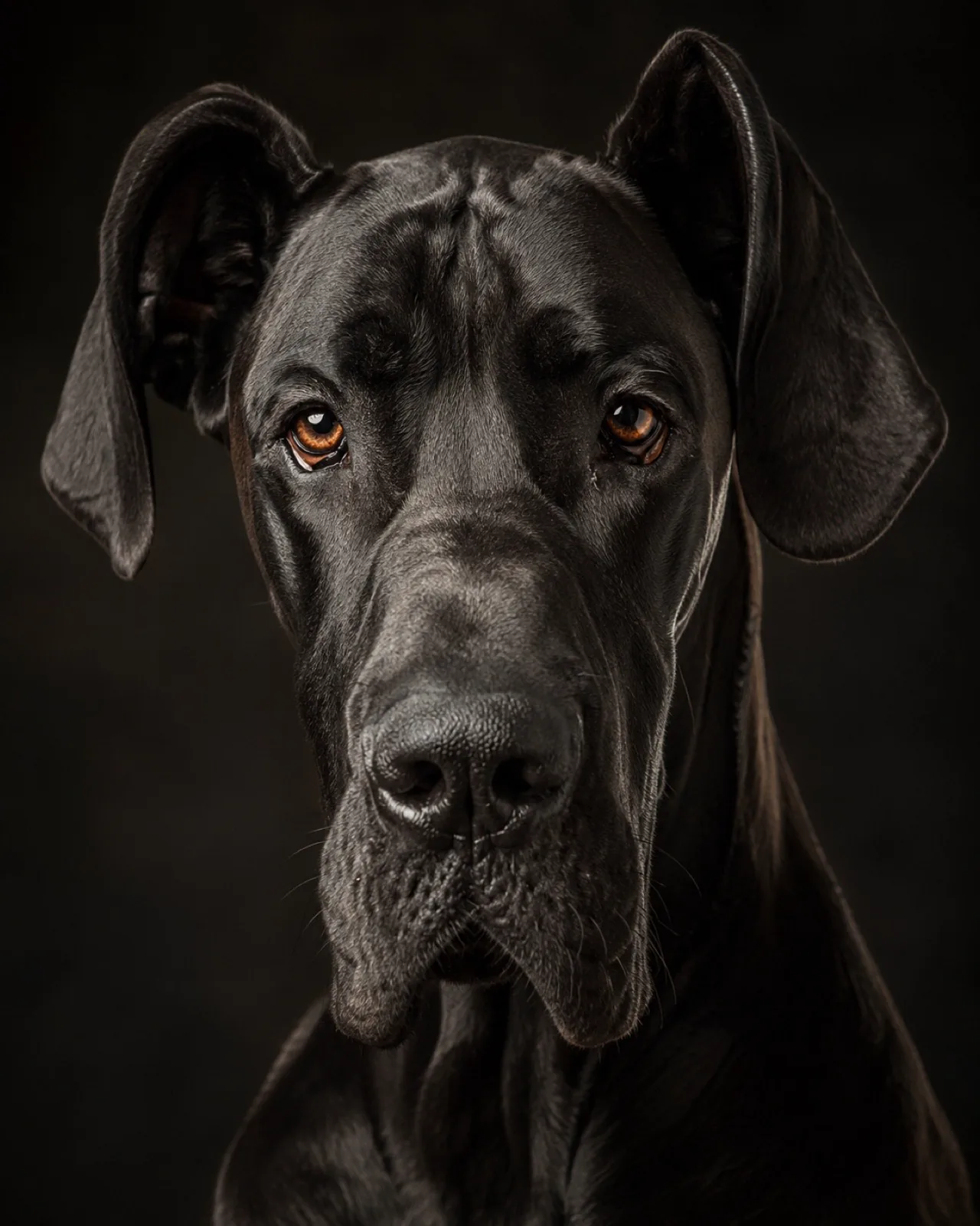 Dogue Alemão olhando para a câmera